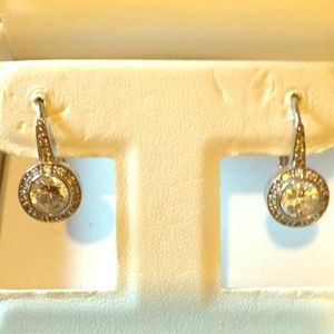 Sterling Silver and Swarovski Crystal Earrings.